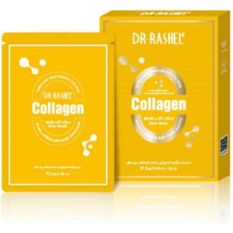 DR RASHEL Collagen Multi-lift ultra glow mask 25g*5pcs