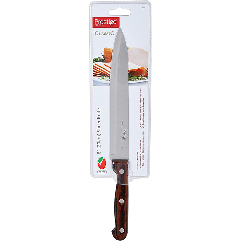 Prestige Slicer Knife, 8 Inch, 20 cm, Brown