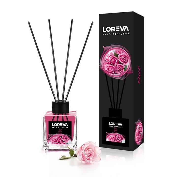 Loreva Reed Diffuser Rose Ambient Fragrance 110Ml