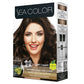 SEA COLOR 3.4 DARK AUBURN Hair Color Kit with Olive Oil for a Permanent, Shiny Color for All Hair Types