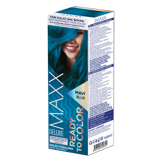 MAXX DELUXE Ready To Color Semi-Permanent Hair Dye - BLUE