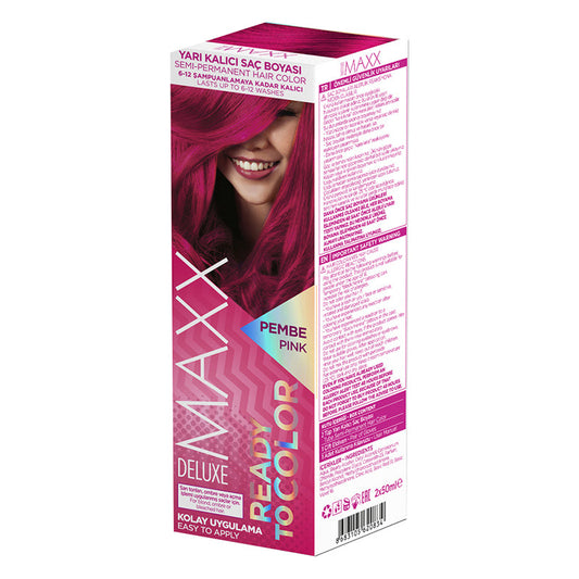 MAXX DELUXE Ready To Color Semi-Permanent Hair Dye - PINK