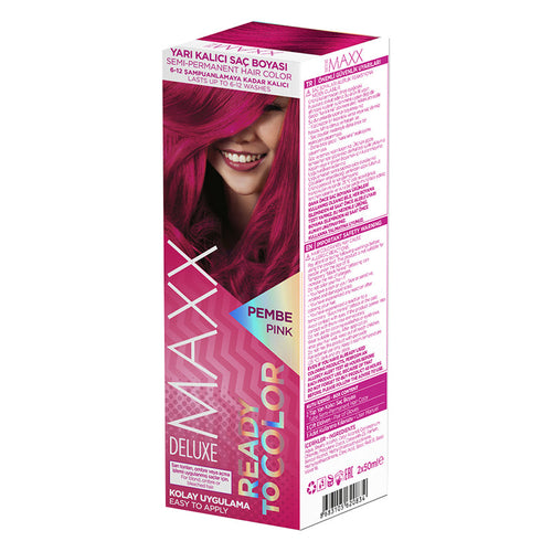 MAXX DELUXE Ready To Color Semi-Permanent Hair Dye - PINK