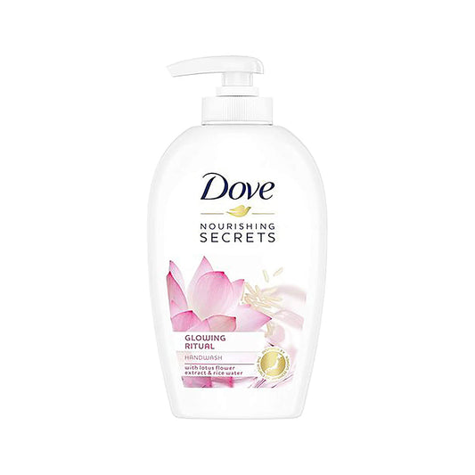 Dove Nourishing Secrets Glowing Ritual Hand Wash With Lotus Flower Extract And Rice Water, 250ml