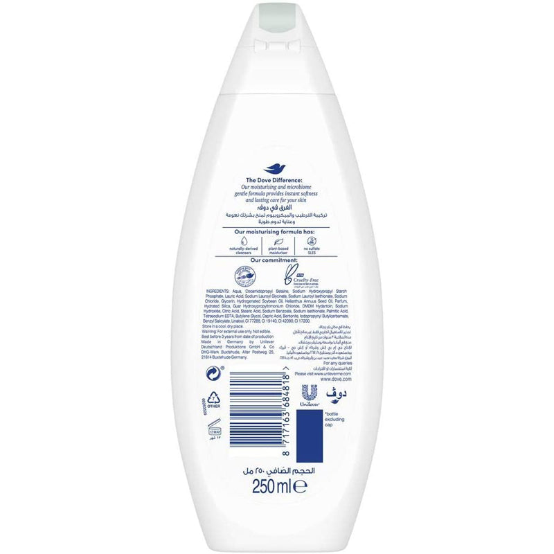 Dove Purifying Detox Body Wash Green Clay, 250ml