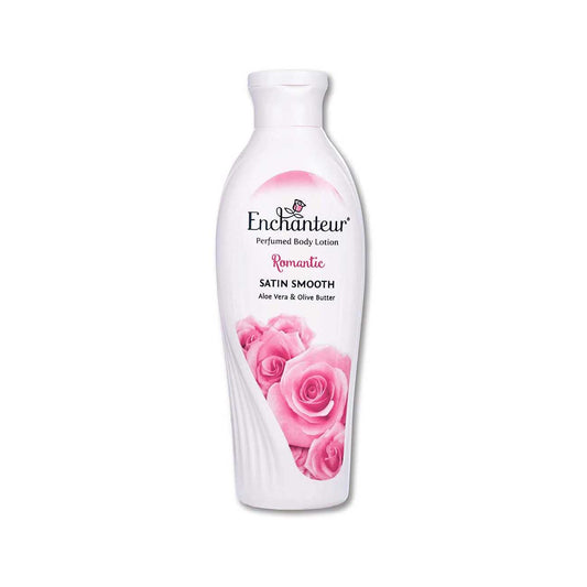 EnchantEUr Satin Smooth- Romantic Lotion With Aloe Vera & Olive Butter For Satin Smooth Skin, For All Skin Types, 250Ml