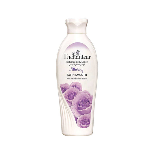 EnchantEUr Satin Smooth- Alluring Lotion With Aloe Vera & Olive Butter For Satin Smooth Skin, For All Skin Types, 250Ml