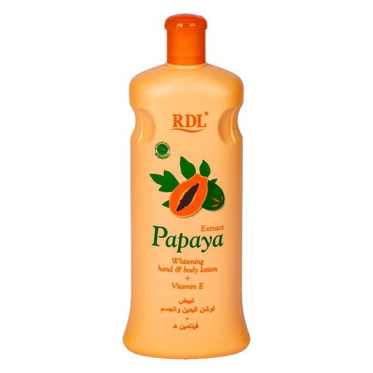 Papaya Whitening Hand & Body Lotion Vitamin E 600ml